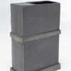 Wazon Paro 17x26 Cm Aluminium Ciemnobrązowy