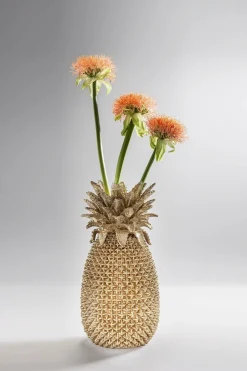 Wazon Pineapple 25x50 Cm Złoty