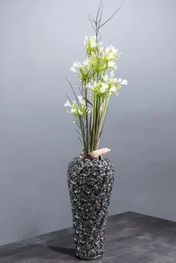Wazon Rose Multi 22x45 Cm Srebrny