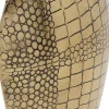 Wazon Stalowy Złoty Do Salonu 15x21 Cm