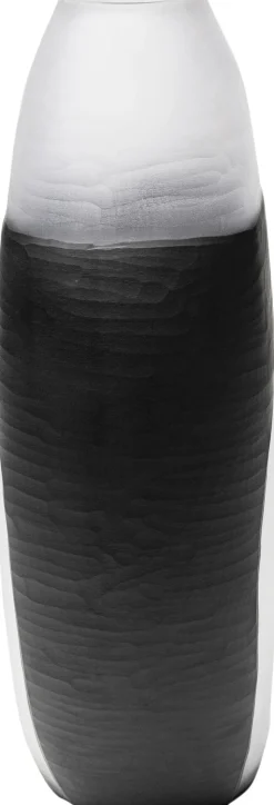 Wazon Szklany Do Salonu Ręczne Wykonanie 25x41 Cm