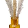Wazon Szklany W Kolorze Bursztynowym Ø15x55 Cm
