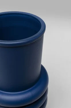 Wazon W Kolorze Ciemnoniebieskim Szkło Z Recyklingu Ø10x17 Cm