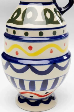 Wazon Z Ceramiki Boho Kolorowe Wzory Ø13x25 Cm