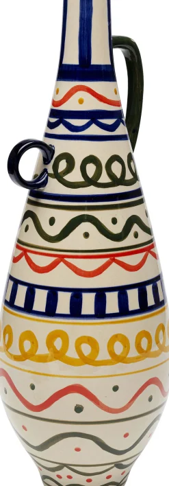 Wazon Z Ceramiki Boho Kolorowe Wzory Ø17x48 Cm