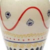 Wazon Z Ceramiki Boho Kolorowe Wzory Ø20x37 Cm