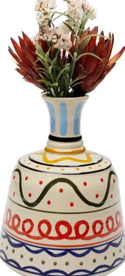Wazon Z Ceramiki Boho Kolorowe Wzory Ø23x27 Cm
