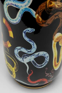 Wazon Z Porcelany Motyw Węży Ø19x40 Cm