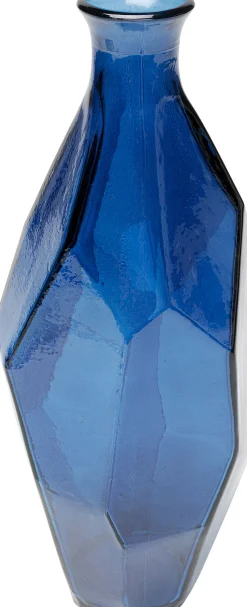 Wazon Ze Szkła Z Recyklingu Niebieski 13x31 Cm