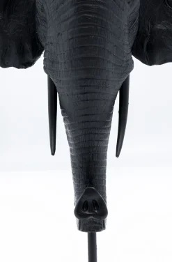 Świecznik Elephant Head 26x49 Cm Czarny