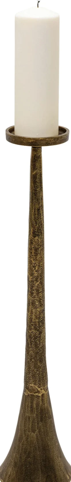 Świecznik Wysoki Tower Ø13x62 Cm Złoty Antyczny