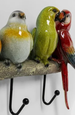 Wieszak ścienny Exotic Birds 54x24 Cm Kolorowy
