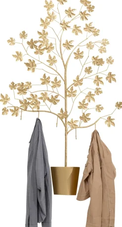 Wieszak ścienny Leafline 93x158 Cm Złoty
