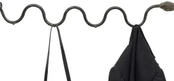 Wieszak ścienny Snake 73x11 Cm Czarny