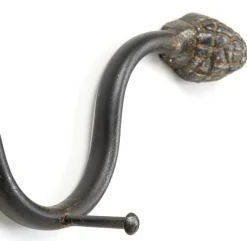 Wieszak ścienny Snake 73x11 Cm Czarny