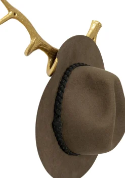 Wieszak ścienny Stalowy Złote Poroże 35 Cm