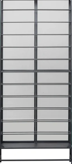 Witryna Na Wina Loft 2-drzwiowa Stal I Szkło 75x180 Cm
