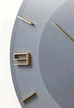 Zegar ścienny Leonardo Ø49 Cm Szaro-złoty