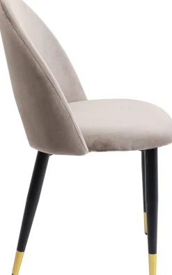 Zestaw Dwóch Krzeseł Iris Velvet 49x84 Cm Taupe