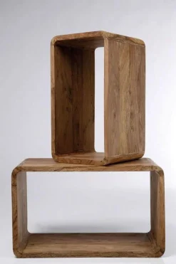 Zestaw Dwóch Regałów Authentico Drewniane
