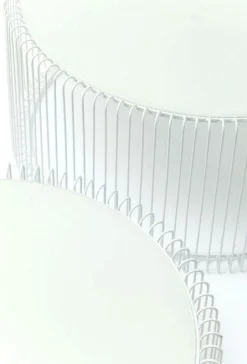Zestaw Dwóch Stolików Kawowych Wire Białe