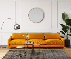 Zestaw Trzech Stolików Kawowych Loft Square Aluminum Kolorowe