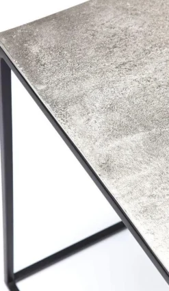 Zestaw Trzech Stolików Kawowych Loft Square Aluminum Kolorowe